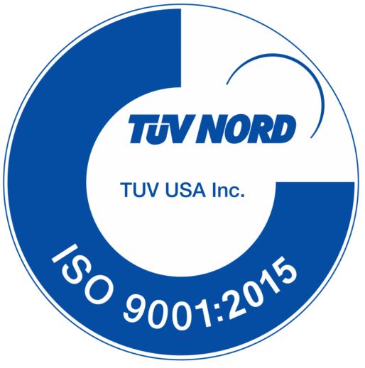 Our Quality Management System is ISO 9001:2015 Certified